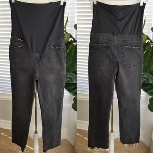 Pinkblush distressed maternity jeans